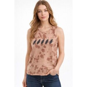 Pact x Grateful Dead Organic Cotton Tie Dye Lightning Bolt Tank Top Womens M